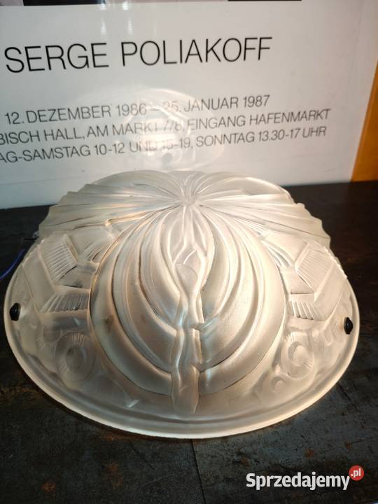 Lampa Art Deco Francja lata 30 H Mouynet vintage