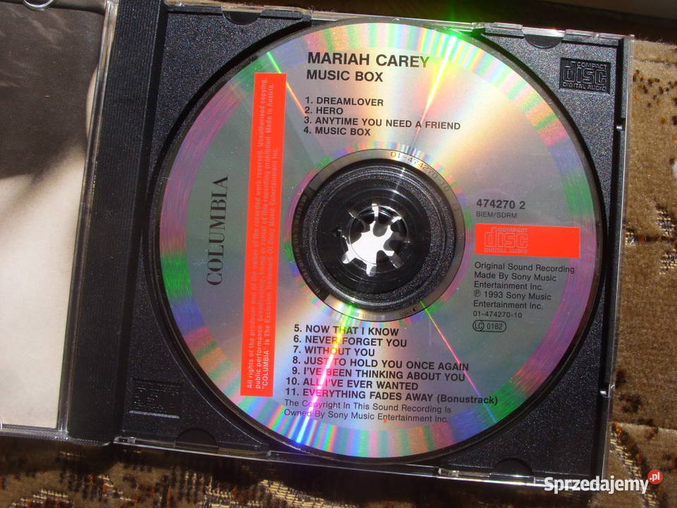 Pop CD MARIAH CAREY MUSIC BOX SONY COLUMBIA 11 Wołów
