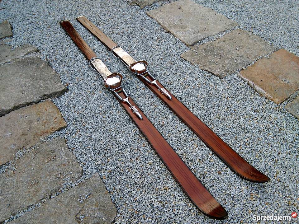 Stare drewniane narty Kandahar Szklarska Poręba