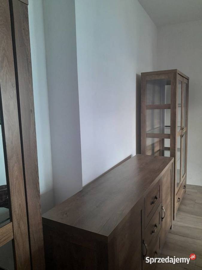 Dwie witryny I komoda kredens dziki dąb