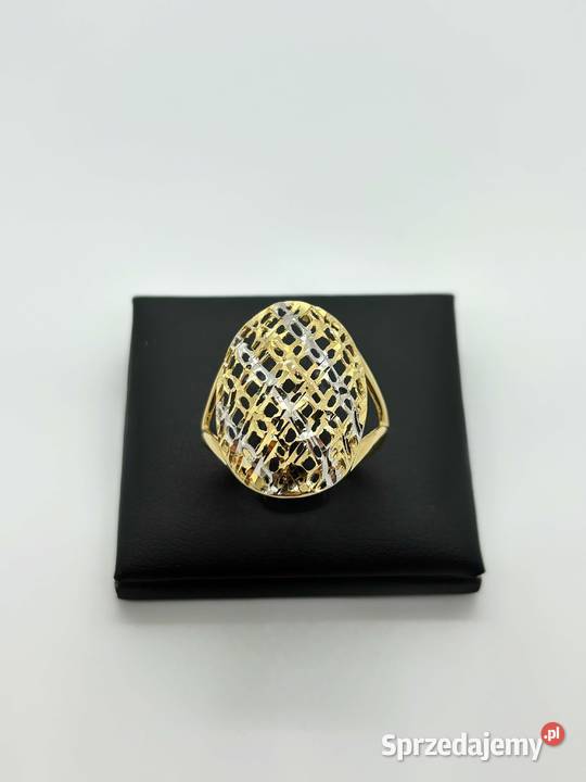 Nowy Złoty pierścionek pr 585 331g Rozmiar 23 złoto