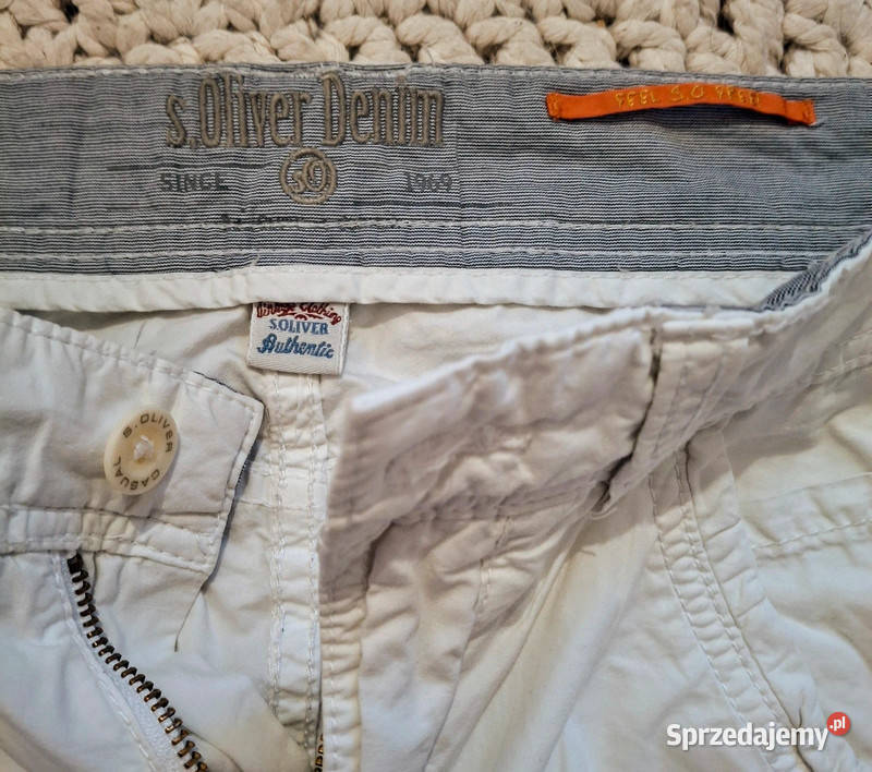 Szorty cargo SOliver białe comfort fit rozmiar Zielona Góra