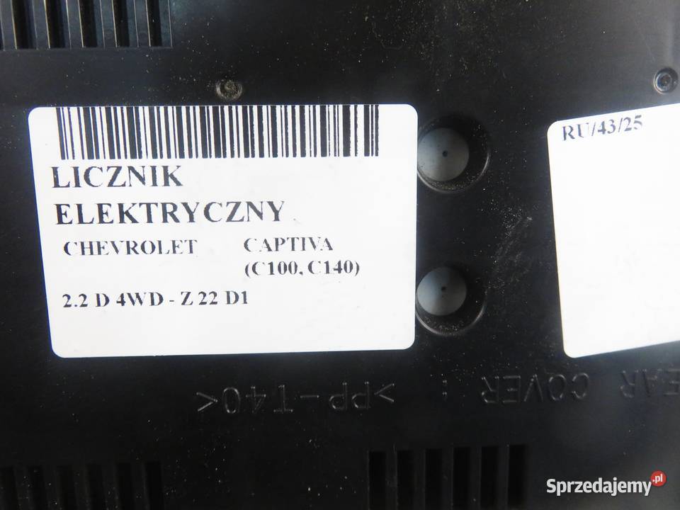 LICZNIK CHEVROLET CAPTIVA C100 C140 22 D 4WD 184 małopolskie sprzedam