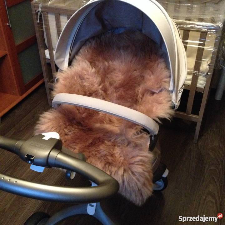 Naturalna skóra owcza do wózka Stokke lubelskie Konopnica