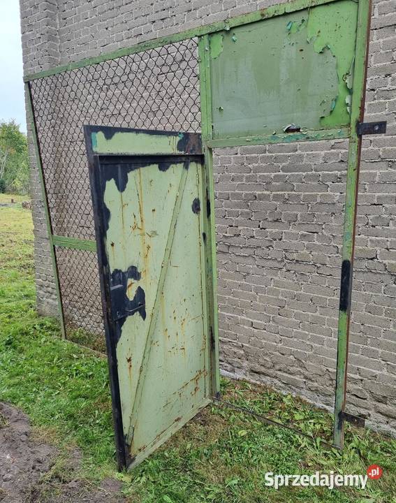Duża gospodarcza brama ogrodzenie z furtką Wierzbica-Kolonia