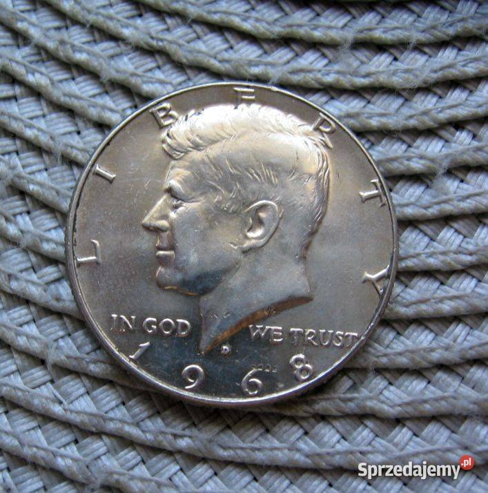 USA Half Dolar 1968r D SREBRO Kalisz