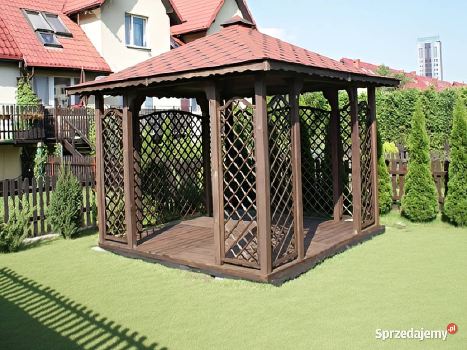 ALTANA 3 DREWNIANA KWADRATOWA 3x3 OGRODOWA Parzymiechy