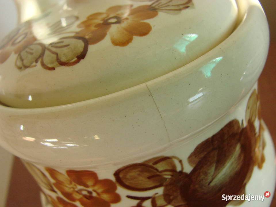 Włocławek fajansowy ścienny pojemnik Pruszcz Gdański