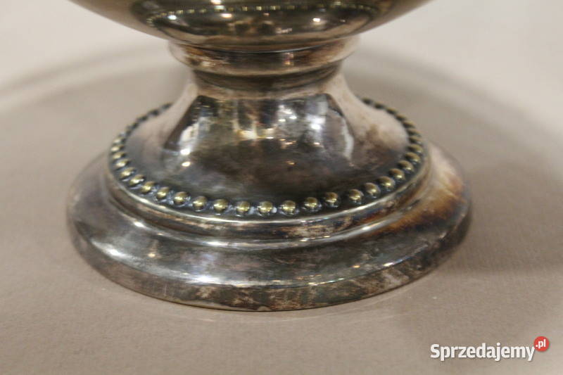 Posrebrzana patera ze szkłem 1657 FiaF Szczecin sprzedam