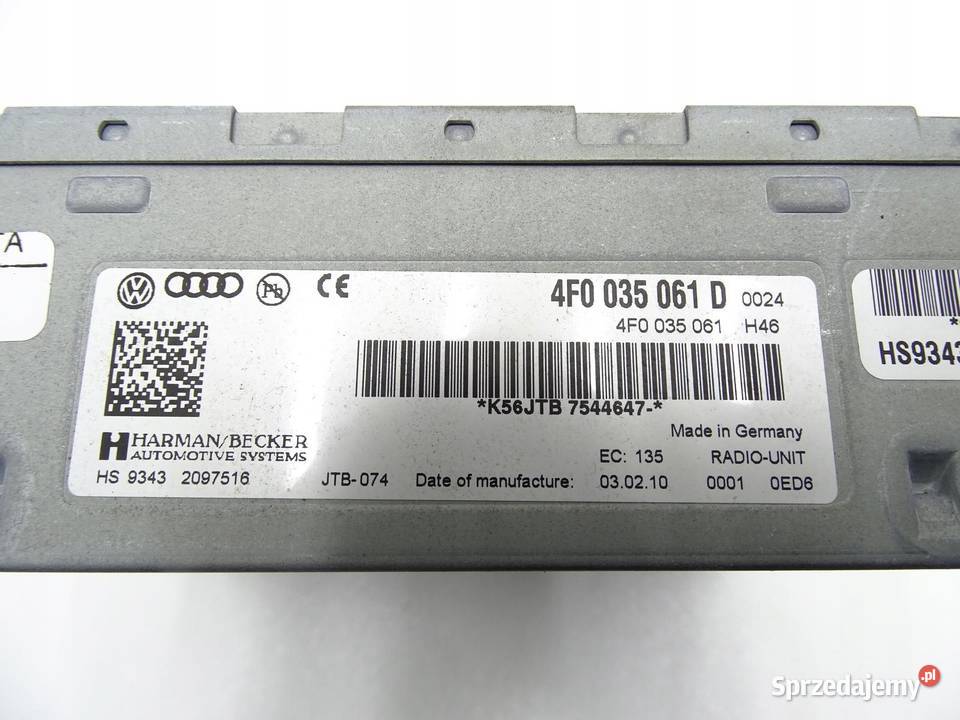 WZMACNIACZ TUNER RADIA 4F0035056A AUDI A6 C6 małopolskie