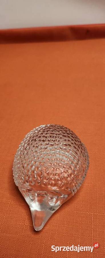 Jeż figurka Clear Art Glass HEDGEHOG PAPERWEIGHT Figurki i rzeźby Gliwice