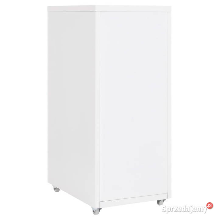 Mobilna szafka kartotekowa biała 28x41x69 Pozostałe