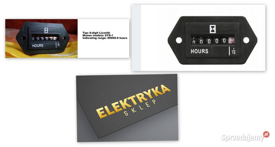 Licznik godzin AC 100250V 999999 hours Dąbrowa Górnicza sprzedam