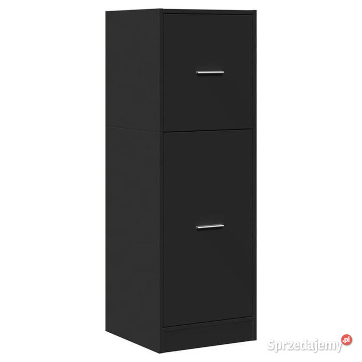 Szafka apteczna czarna 40x41x118 materiał