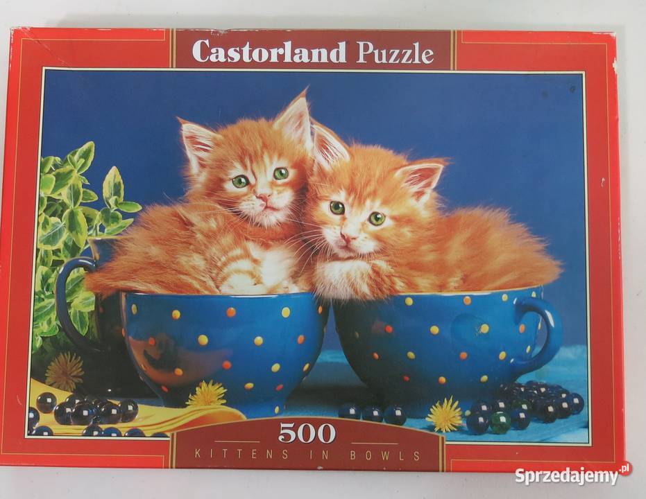 Puzzle 500 kawałków Kotki w filiżankach B512121 Kraków