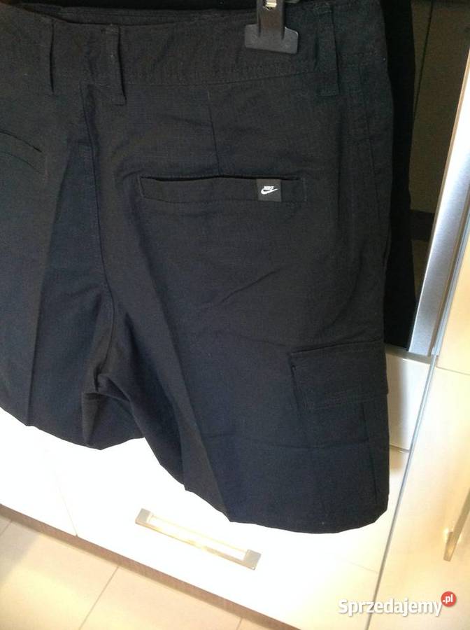 Spodnie Bojówki Krótkie Cargo Czarne Męskie NIKE lubuskie Nowa Sól