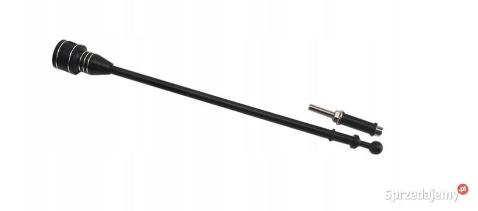 Maszt motocyklowy czarny z flagą Polski śląskie Sosnowiec