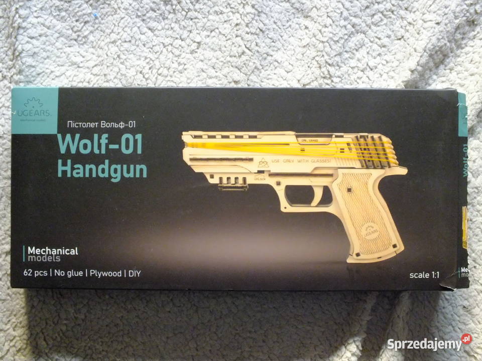 Sprzedam drewniany zestaw modelarski Pistolet Modelarstwo Gdańsk sprzedam