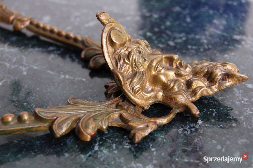 Dekor mosiężny Faun Pan klasycyzm część lustra Lublin