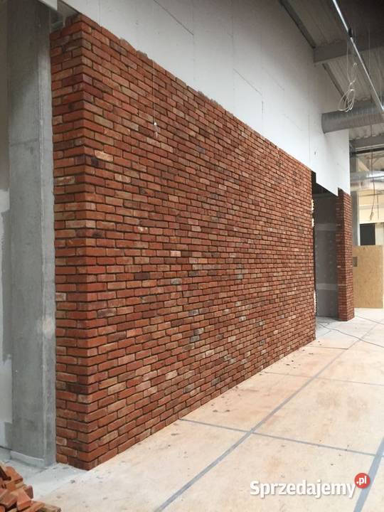 płytki z cegły loft stara cegła lica 1m2 Pakosław