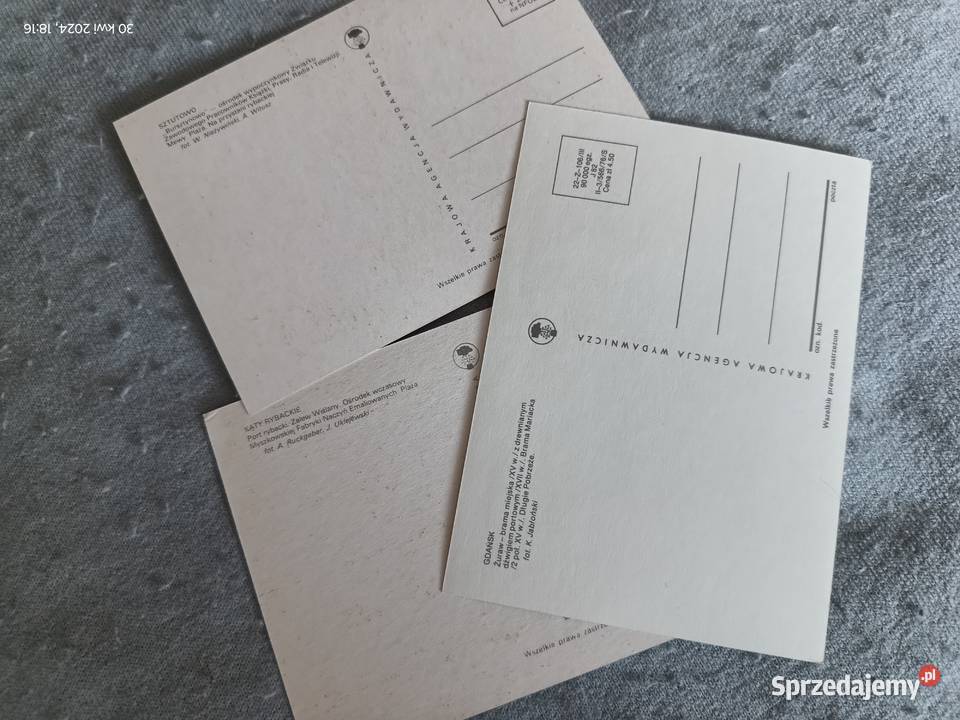 Widokówki o tematyce morskiej Pocztówki i karty telefoniczne Wronki