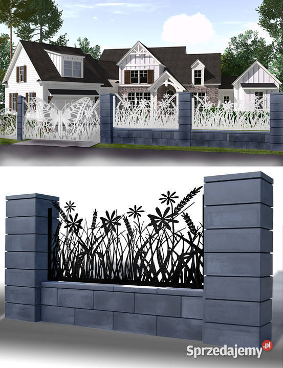 projektowanie DXF SVG Bramy przesuwne ogrodzenie Poznań