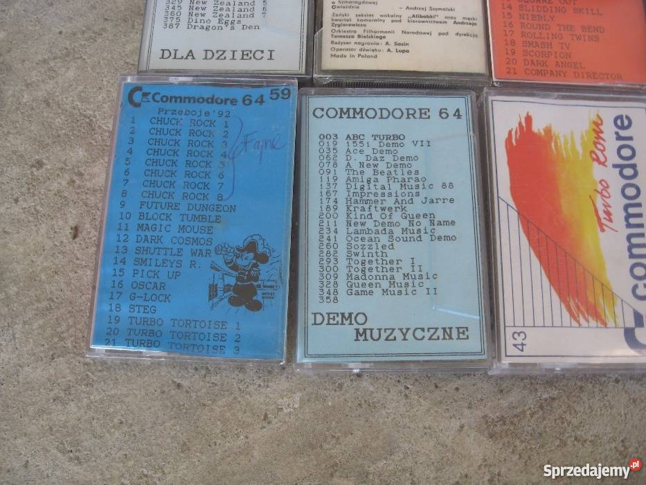 Kasety Gry do Commodore 13 Sprawne Grodziczno