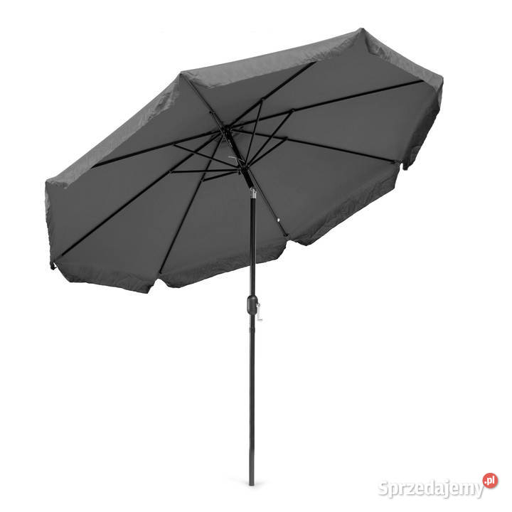 Parasol ogrodowy duży 3 m skośny łamany z korbą Parasole ogrodowe Smogorzów
