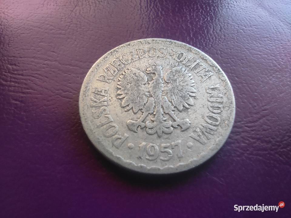 Moneta PRLu 1 ZŁOTY 1957 Rzadkość Pruszków