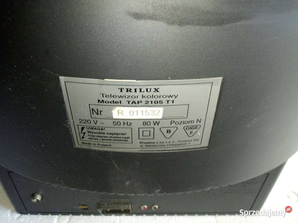 Telewizor kineskopowy sprawny 100 Kineskopowy Gostyń
