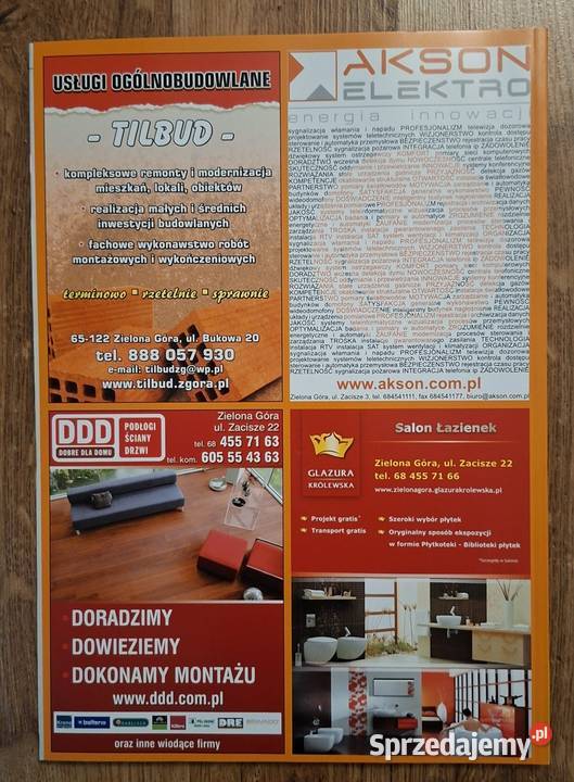 Polskie Książki Telefoniczne Zielona Góra 2011 Rok wydania 2010