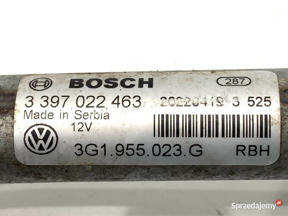 MECHANIZM WYCIERACZEK PRZÓD VW PASSAT B8