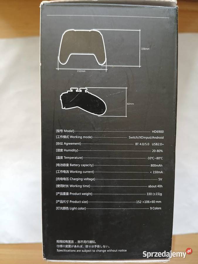 Wiraless Game Controller HD6900 User Manual Ochotnica Dolna