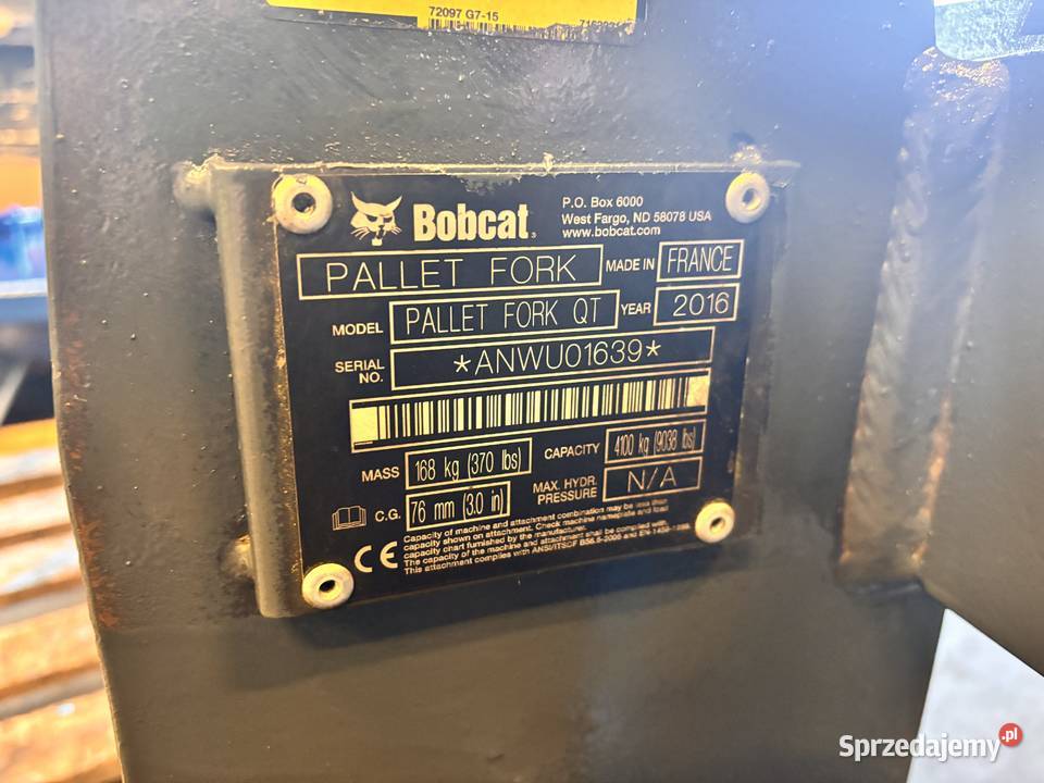 Oryginalna nowa karetka do wideł Bobcat Rawa Mazowiecka