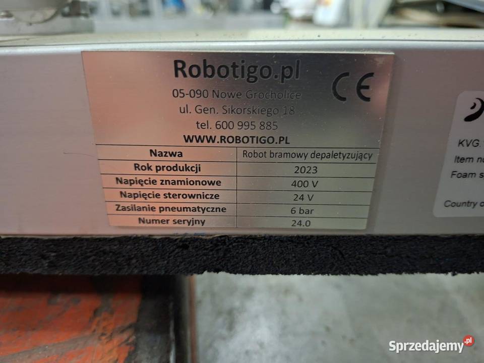 Robot depaletyzujący ROBOTIGO 8626