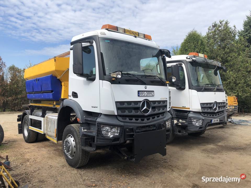 Mercedes Arocs 2014 euro 6 4x4 schmidt 6m3 pług możliwa zamiana Ropczyce sprzedam