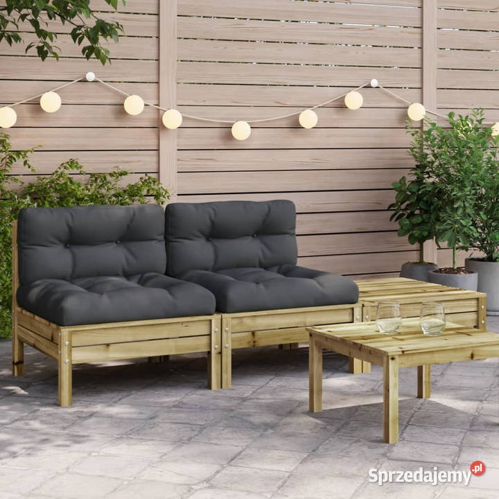 Sofa ogrodowa z poduszkami i podnóżkiem 2osobowa Krzesła ogrodowe Warszawa