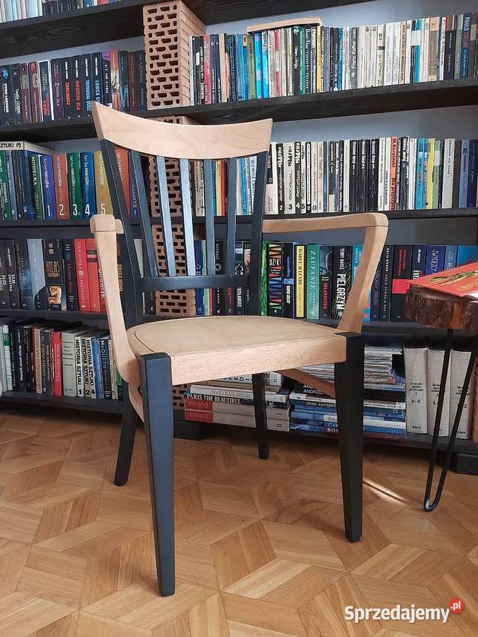 Krzesło drewniane z podłokietnikami Łódź