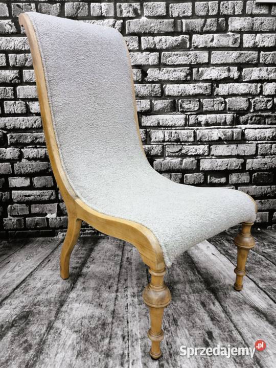 Krzesło tapicerowane krzesło boucle krzesło 47cm Kołobrzeg