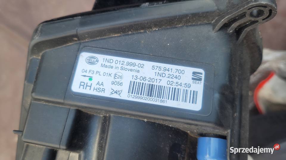 SEAT ATECA HALOGEN LED PRAWY PRZOD 575941700 Lampy przeciwmgielne Oświetlenie Ruda Śląska