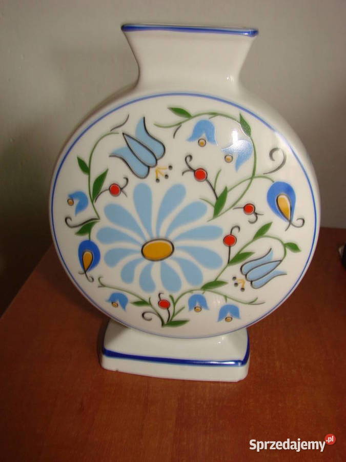 Lubiana wzór kaszubski wazonik Społem PRL