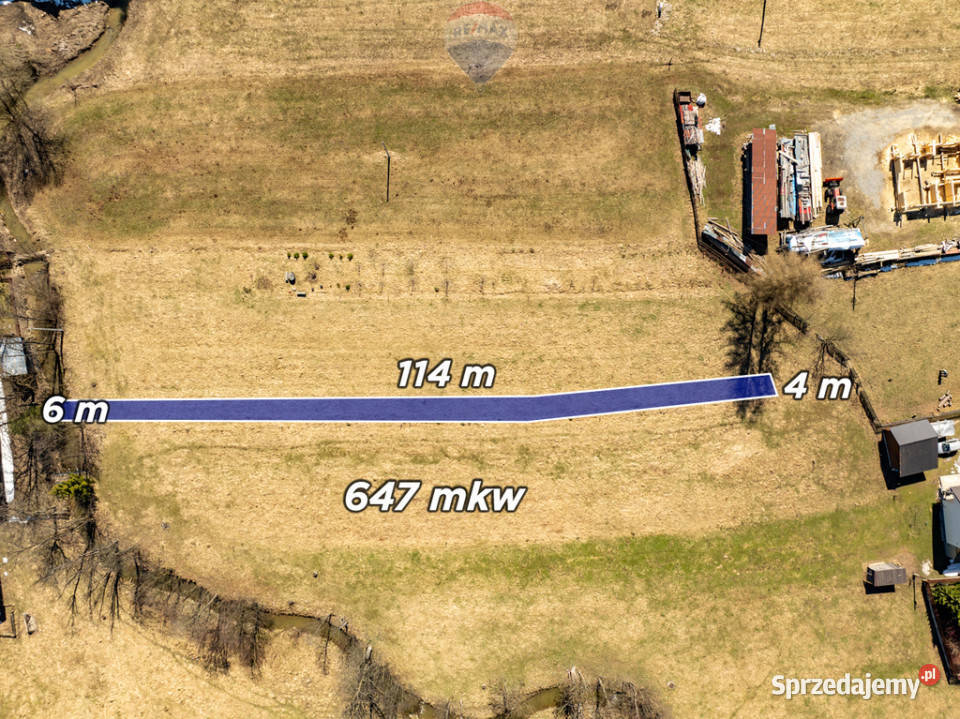 DZIAŁKA BUDOWLANA CHOCHOŁÓW 647m2 Chochołów