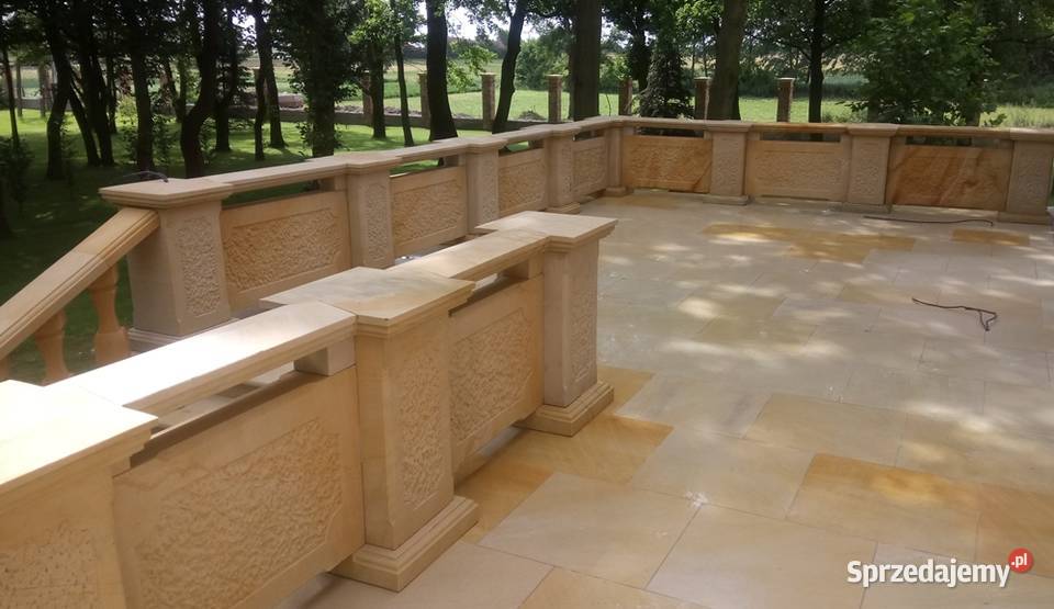 Balustrady z naturalnego kamienia piaskowca Remont i budowa Kamienna Góra