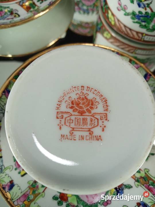 Chiński serwis do kawy Porcelana i szkło Zielona Góra