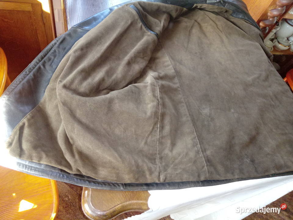 płaszcz skórzany kurtka męski czarny do Piotrówek sprzedam