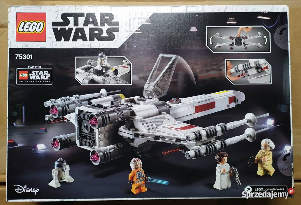 LEGO 75301 Star Wars Myśliwiec XWing Lukea Łódź