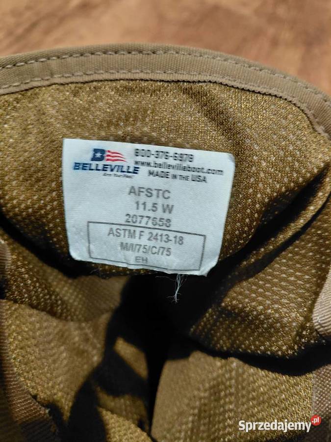 Buty Belleville AFSTC coyote 115W steel toe Wrocław sprzedam