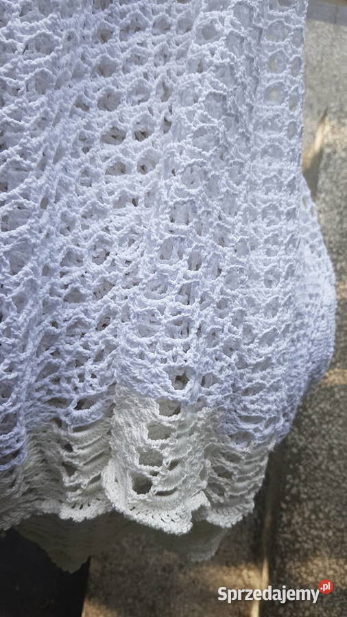 Duży obrus robiony na szydełku Myszków