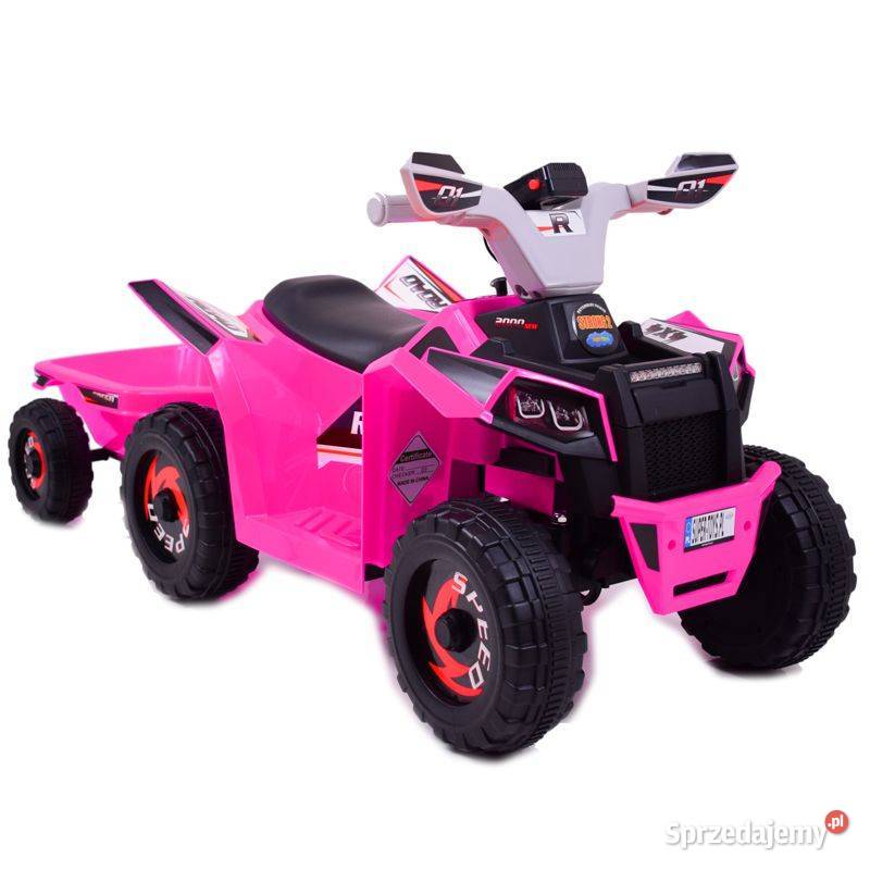 QUAD ATV ROAD Z PRZYCZEPĄ I MEGAFONEMXMX630T Pojazdy elektryczne i spalinowe