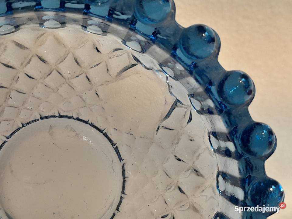 Stara niebieska miseczka HSG Ząbkowice PRL retro Dąbrowa Górnicza